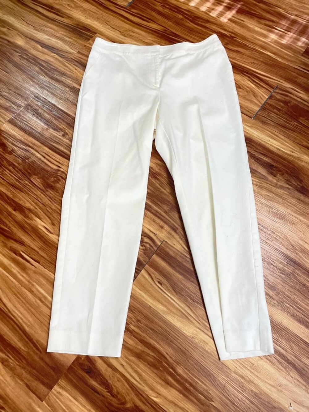 St John Cream  Off White Ankle Pants Size 10